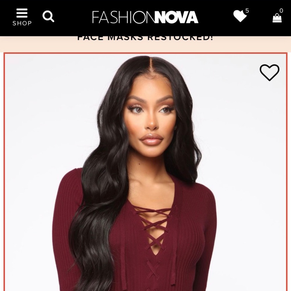 COPY - Ambiance Apparel Fashion Nova Lace Up Swea…